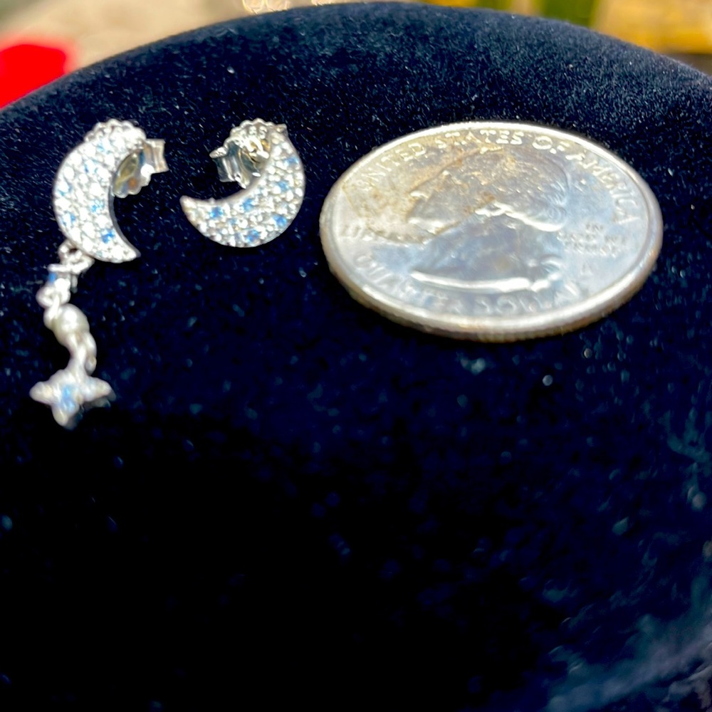 Silpada Sterling Silver and blue crystals nib